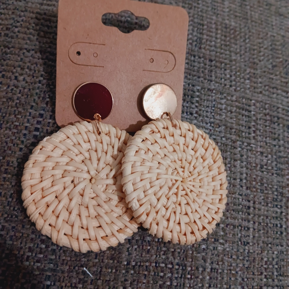 Lightweight Wicker Earrings